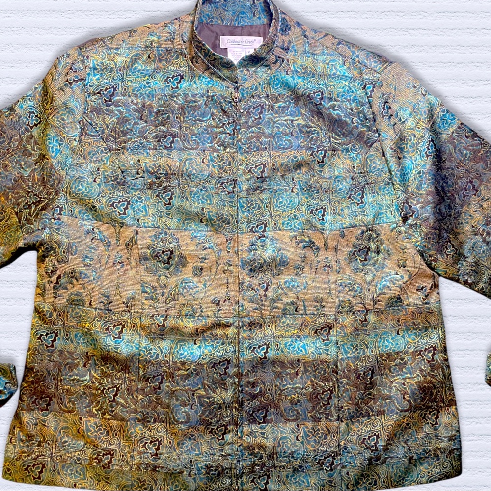 Coldwater Creek Retro Tapestry Jacket